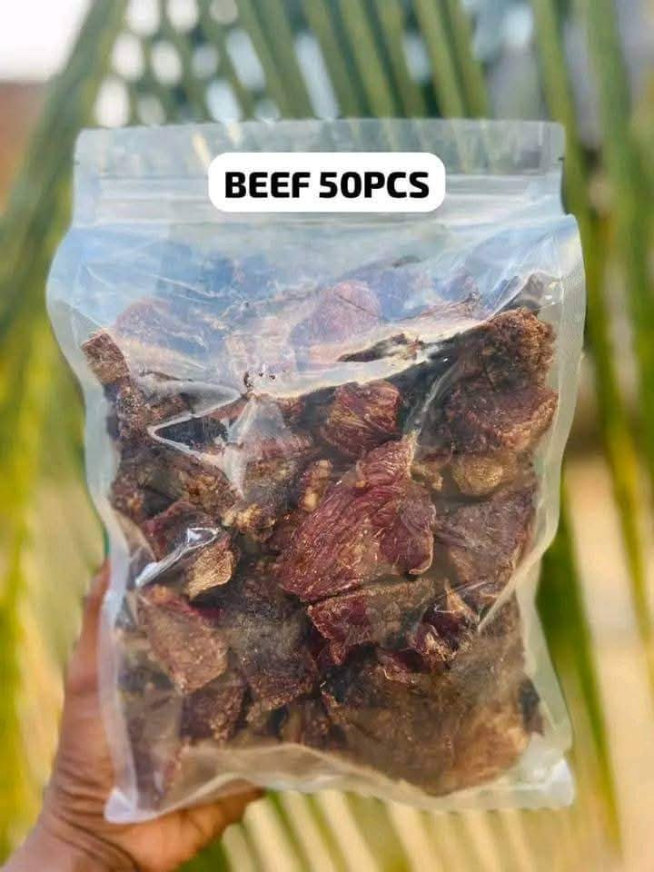 Oven dried cow meat 50pics
